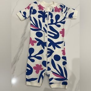 Hanna Andersson Nautical Shortie Sleeper for Toddlers like new!